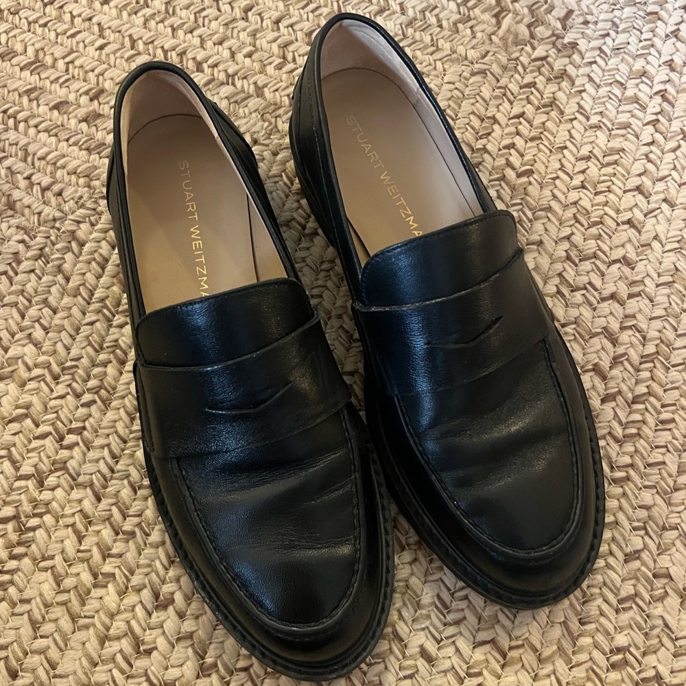 Stuart Weitzman Black Loafers - Picture 4 of 7